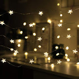 Twinkle Star 40 LED String Lights 13Ft USB Battery Waterproof Fairy Lights with Remote