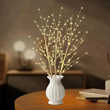 Lighted Birch Branches Plug In With Timer 33In 180 Led Lights, Twinkling Light Up Birch Tree, Diy Flexible Branches For Christmas Fireplace Room Vase Decoration,Bedroom, Wedding, Party(Vase Excluded)