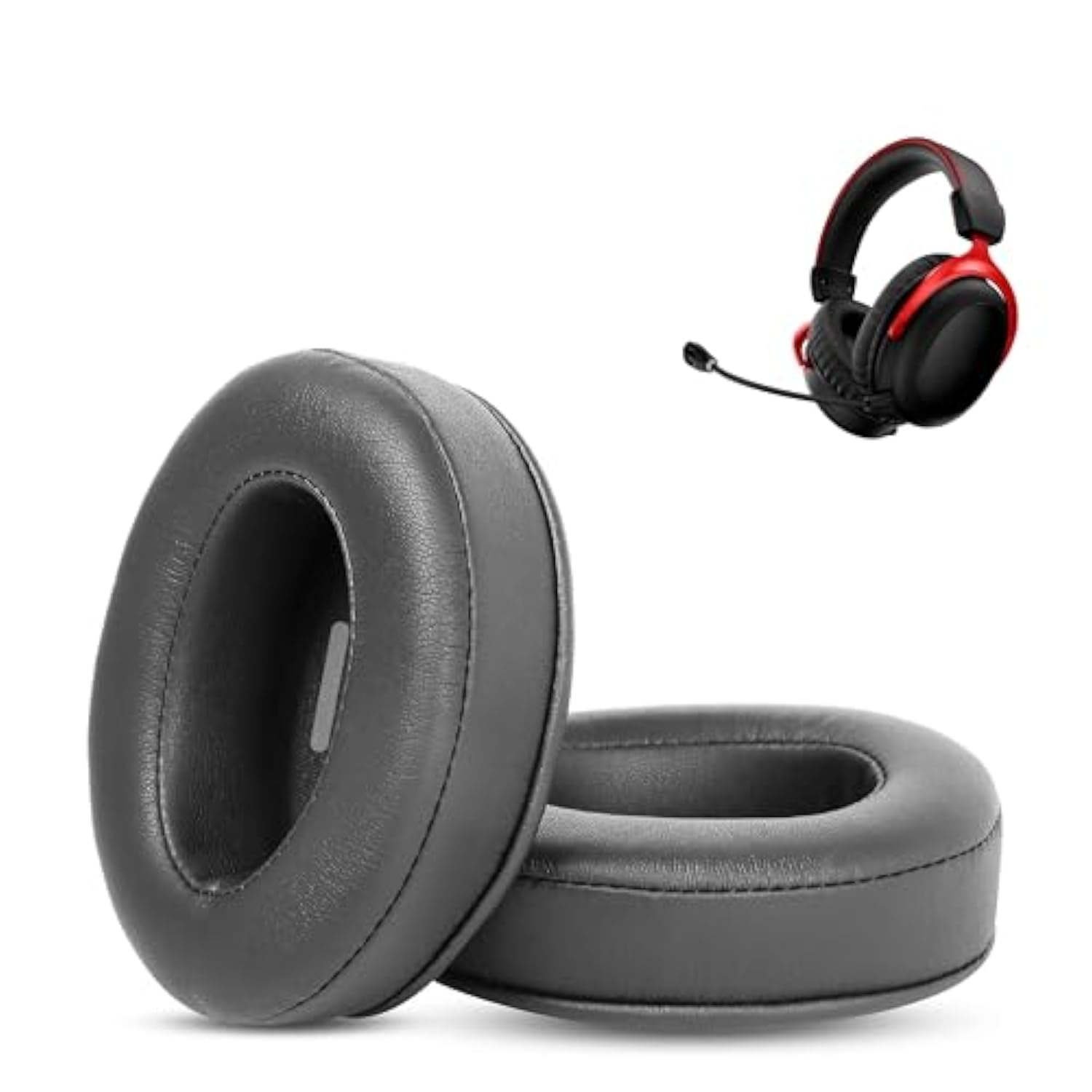 Prime Replacement Earpads Compatible With Hyperx Cloud Ii Cloud Pro Cloud Alpha Cloud Stinger Cloud Flight Cloud Flight S Headphones Ear Pads Cushion(Protein Leather/Memory Foam)