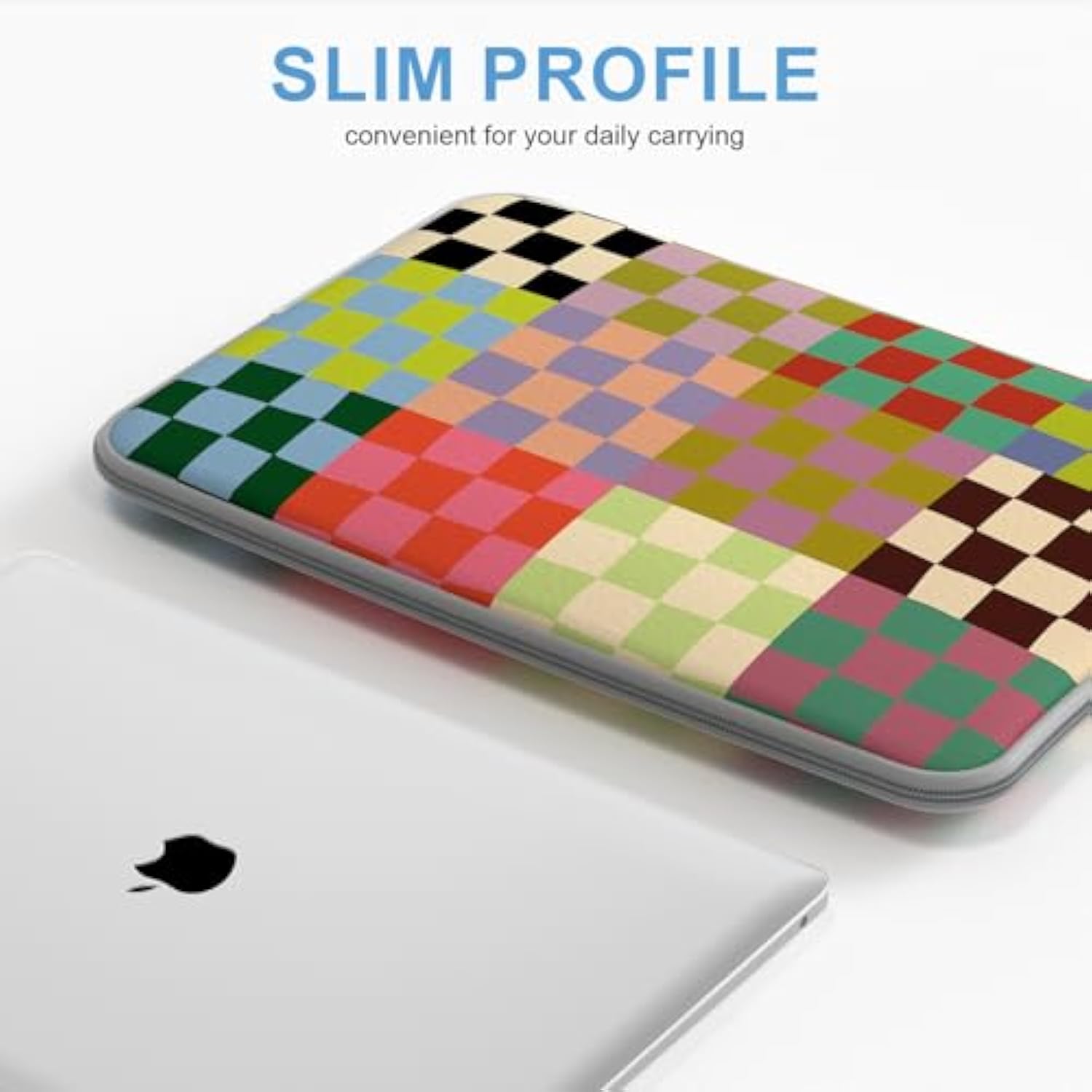 Laptop Sleeve 13 Inch For Macbook Air 13-13.6 Inch, Cute Laptop Case For Macbook Pro 13 Inch 14 Inch, Slim Protective Travel Carrying Case Sleeve For 14 Inch Chromebook, Hp, Dell, Checker