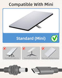 100W PD USB C to Mini Star // Link DC 5.5mm x 2.1mm Power Cable,18AWG Type C Male to Mini DC 5521 Male 20V 5A Power Extension Charging Cable for