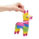 Mini Donkey Pinata - 3 Pack Small Mexican Pinatas For Cinco De Mayo, Mexican Fiestas, Birthday Parties (4 X 7.5 X 2 In Pianta)