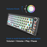 Lk67 65% Rgb Modular Diy Mechanical Keyboard, 67 Keys Hot Swappable 3Pin/5Pin
