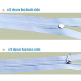 Zipper 10 Yards #3 Zipper Repair Kit White Zipper Roll For Sewing Nylo
