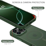 For Iphone 16 Pro Max Case 2024, Iphone 16 Pro Max Magnetic Phone Case [Compatible With Mag Safe] [Military Grade Shockproof] Translucent Matte Slim Shockproof Protective Cover 6.9" Green