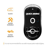 Premium Glass Mouse Skates | Ultra-Smooth & Durable Replacement Pads For Precise Tracking | Compatible With Gaming & Office Mouse Feet Mice For Logitech G Pro X Superlight1 (Black)