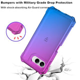 Case for TMobile REVVL 8, with Screen Protector, REVVL 8 Phone Case,Dual Layer Protection, Shockproof Corners TPU Bumper, Hard Silicone Full Body