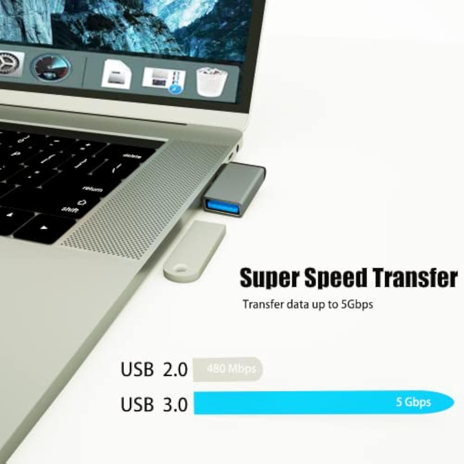 Right Angle Usb C To Usb Adapter(3-Pack), 90 Degree Type C Male To Usb 3.0 Female Converter,Thunderbolt 3 Otg Connector For Macbook Pro/Air, Iphone 15 Pro Max,Galaxy S24/S23/S22