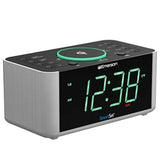 Emerson ER100202 Smartset Dual Alarm Clock Radio with USB Port and QI Wireless Phone Charger with Bluetooth, All Qi Compatible Phones