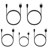Micro Usb Cable, 5 Pack [6Ft, 6Ft, 3Ft, 3Ft, 1Ft], Fast Charging Cable, High S