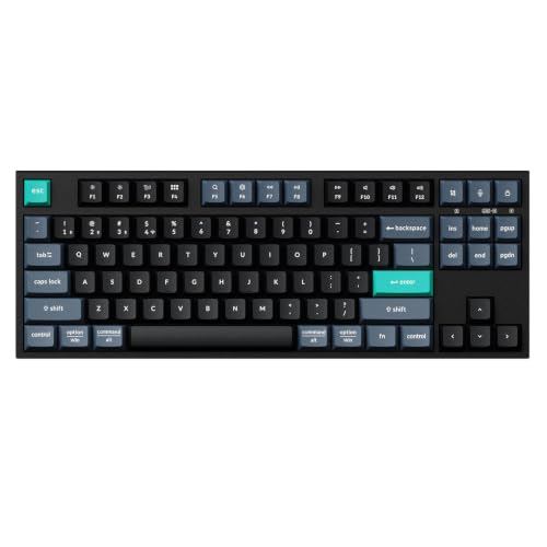 B33 2.4 Ghz Wireless Bluetooth Keyboard Silent Typing 80% Tkl Layout Launcher Support Ergonomic Angle Compatible For Mac Windows Linux-Deep Black
