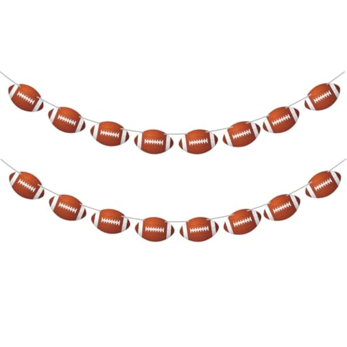 2Pcs Football Party Decorations Football Banner Assembled Football Garland Paper Cutouts Football Party Banners For Football Decorations For Football Classroom Decor Sports Theme Birthday Office Party