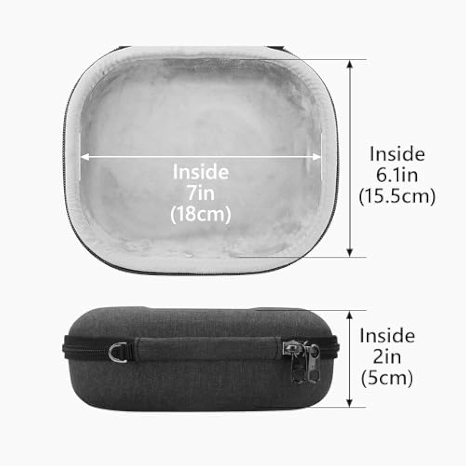 Geekria Shield Headphones Case Compatible with Bose QC Ultra/45 II/35 II Gaming Headset, Replacement Hard Shell Travel Carrying Bag with Cable Storage (Dark Grey)