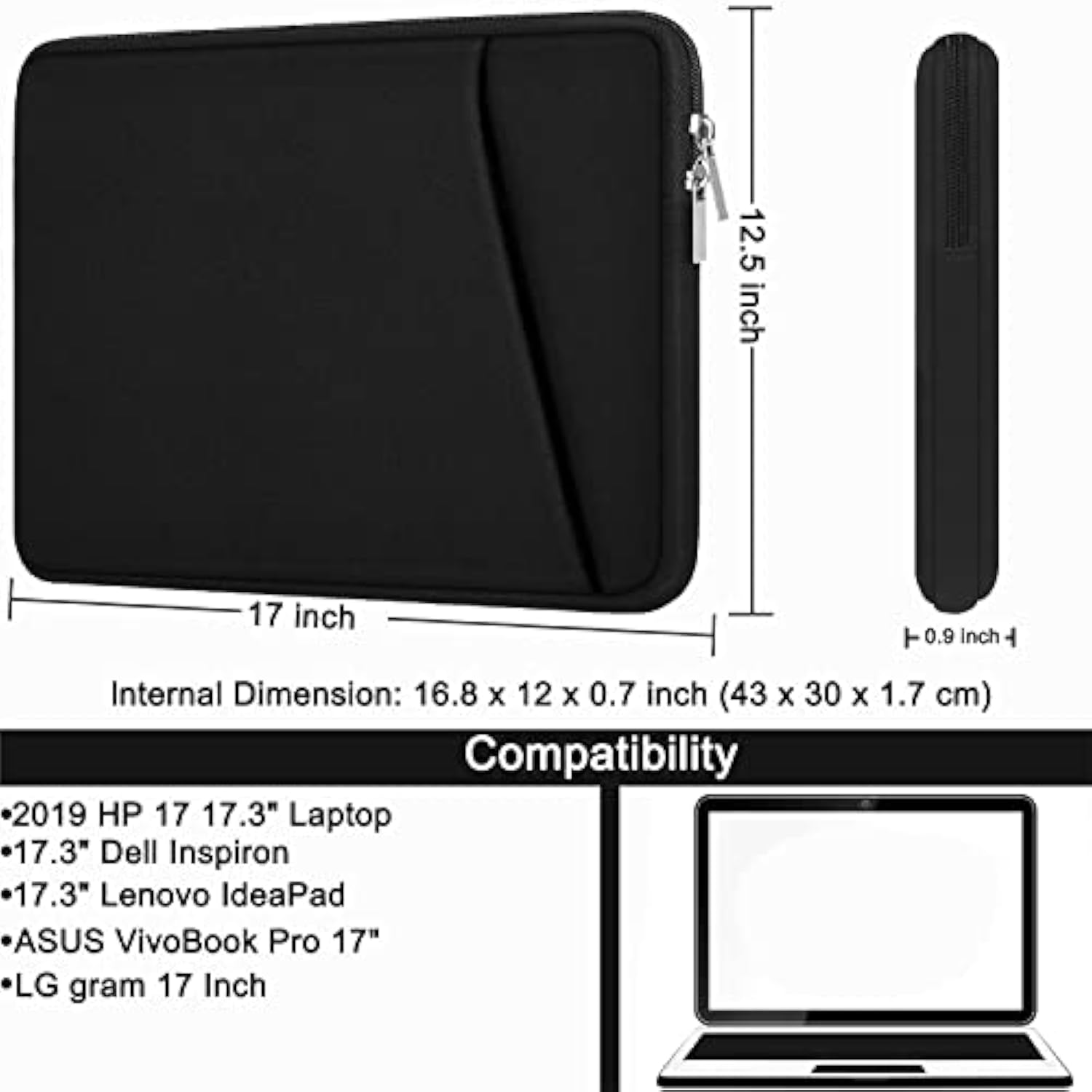Shockproof Protective Sleeve Handbags for 13-15.6 inch Laptops