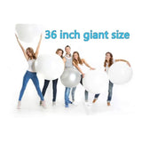 5Pcs Big White Balloons Giant 36 Inch Large White Balloons Jumbo White