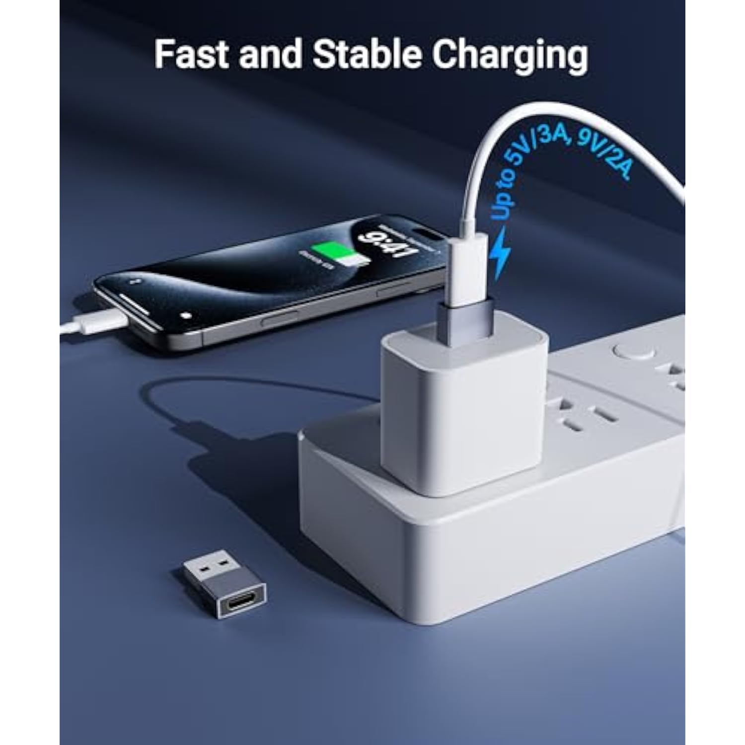 Usb C Female To Usb Male Adapter Pack Of 3 [Travel Must Haves, Aluminum] Usb C To Usb Adapter, Type C Charger Cable Power Converter Compatible With Iphone 15 Apple Watch Airpods Carplay, Etc.