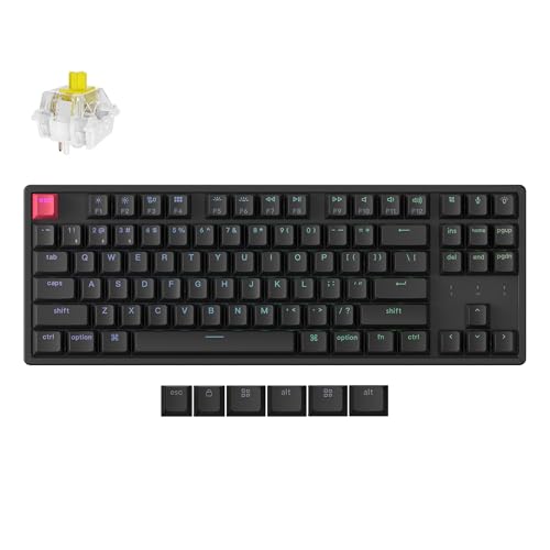 K8 Version 2 Tkl Wireless Mechanical Keyboard, Qmk/Launcher Bluetooth 5.2/Wired, Rgb Backlit Shine-Through Pbt Keycaps, Super Banana Switch, Aluminum Frame For Mac Windows Linux
