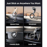 SYNCWIRE for MagSafe Car Mount - [360° Rotation] Magnetic Phone Holder for Car, Adjustable Metal Arm, Ultra Magnet, Car Magnet Phone Mount for Dashboard, Fit for iPhone 16 15 14 13 Pro Max &All Phones