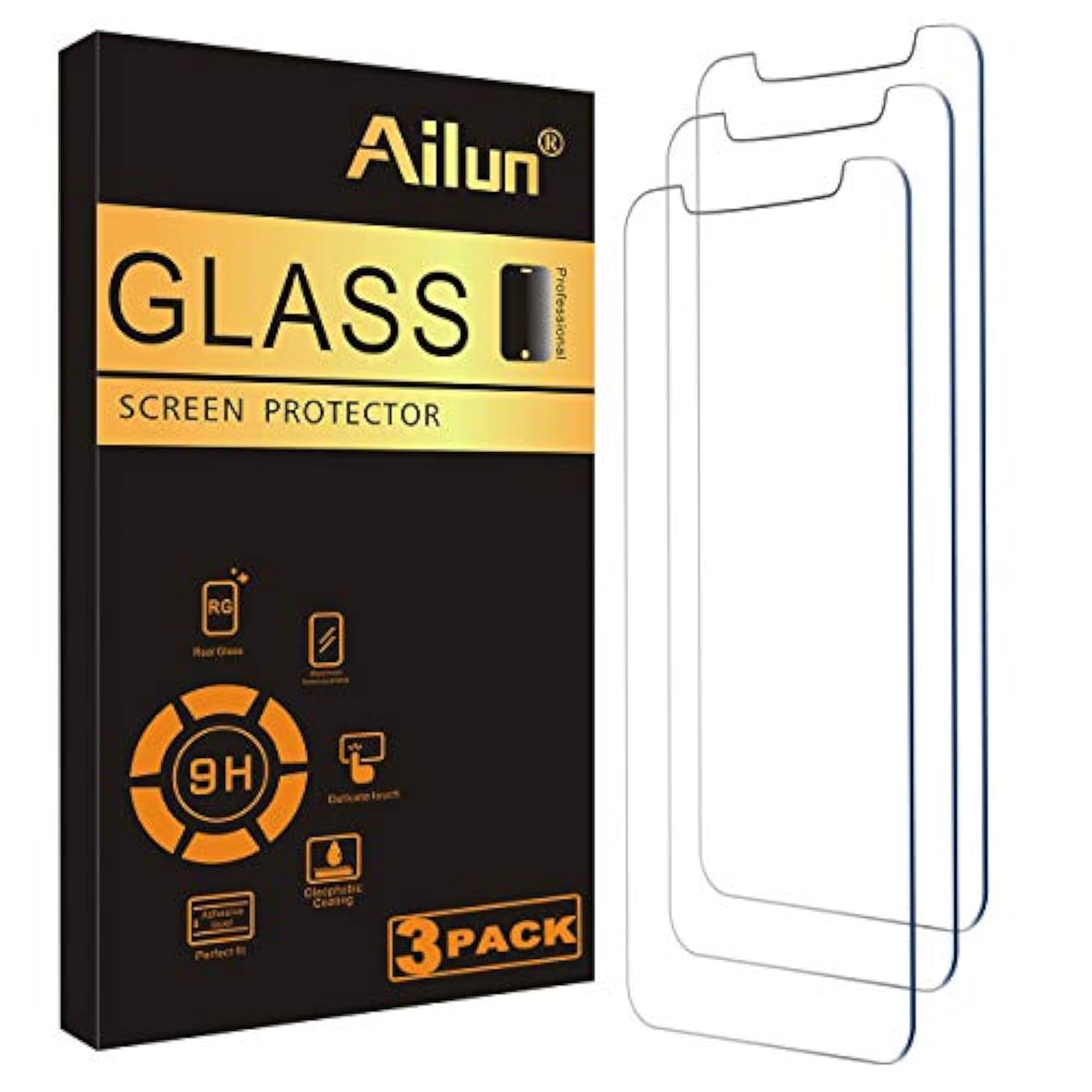 Glass Screen Protector For Iphone 12 Mini 2020 [5.4 Inch] 3Pack Tempered Glass