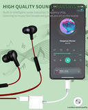 Dual USB-C Jack Dongle for iPhone 15 Pro Max Plus DAC Type C Charger Headphone Adapter Audio Splitter Cable Compatible for  Galaxy S23 Ultra
