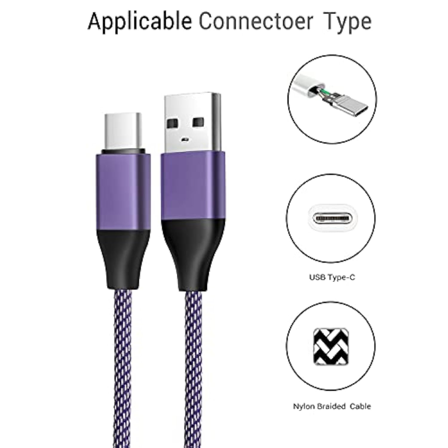 1Pack-3A 6Ft Usb C Fast Charging Cable For Charging New Kindle Paperwhite E-Reader 11Th Generation 2021 Release,Kids Editon And Signature Edition, Amazon Kindle Paperwhite 5Th Gen 2021 Charger Cord