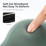Ergonomic Mouse Pad With Gel Wrist Rest Support Middle Concave Design, Relieve Wrist Pain Mousepad, Non-Slip Base For Laptop, Computer, Office Desk Accessories, Carpal Tunnel Syndrome