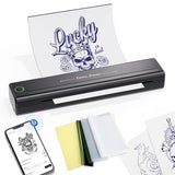 H1 Tattoo Stencil Printer For Tattooing,Wireless Bluetooth Tattoo Printer Machine,Portable Thermal Printer Copier,10 Transfer Papers,Compatible With Smartphone & Pc