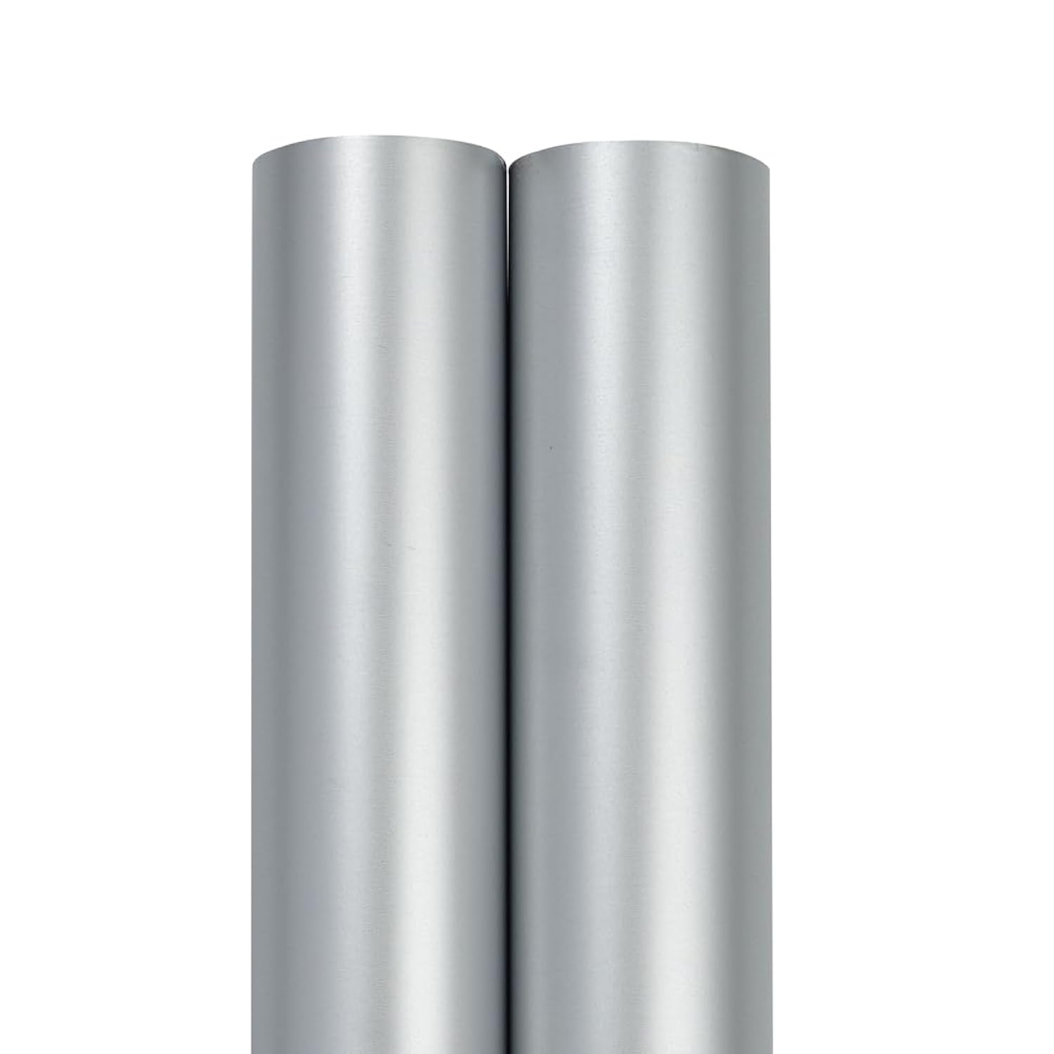 Gift Wrap - Matte Wrapping Paper - 52.6 Sq Ft Total (17 In X 18 Ft Each) - Matte Silver Foil - 2 Rolls/Pack