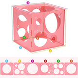 Pink Balloon Sizer Cube: 1-10" Arch & Decor Tool