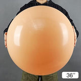 4 Pcs 36 Inch Nude Jumbo Beige Boho Latex Balloons Thanksgiving Baby Shower Party Decor