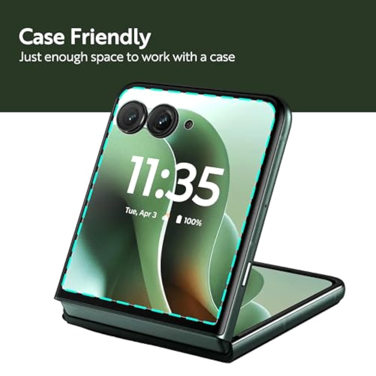 ArmorSuit 2+2 Pack Screen Protector for Motorola Razr Ultra (2025) / Razr+ Plus (2025/2024) Case Friendly MilitaryShield HD Clear Film - Made in the USA