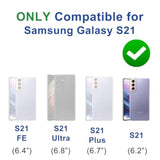 For Samsung Galaxy S21 5G Case, With 2 Screen Protector, Built-In 360° Ring Holder Magnetic Stand, Luxury Electroplated Plating Edge Shockproof Protective Phone Cover, Rose Gold