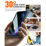Heavy Duty Rugged Magnetic Phone Case for iPhone 16, IP68 Waterproof Dustproof Cover with Built-in Anti-Spy Screen Protector, Compatible with MagSafe (Black/Clear)