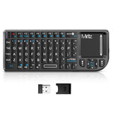 Mini Keyboard With Touchpad, Bluetooth &2.4G Dual Mode & Backlit, Usb-C Rechargeable, Compatible With Ipad, Mac, Windows, Android - Ultra-Thin Portable For Travel, Office, Home - Black