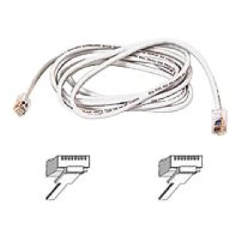 Belkin A3L791-07-WHT 7ft 10/100BT CAT5E Patch RJ45M/RJ45M White