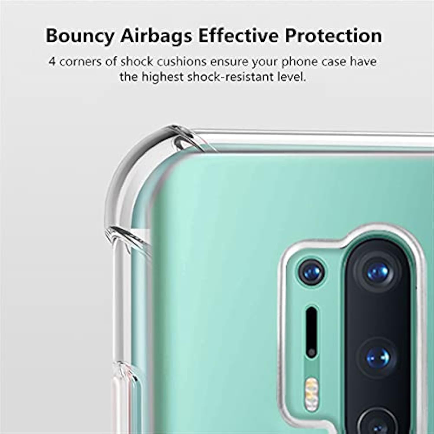 Corner Shockproof Protective Phone Case Soft TPU Slim Thin Case for OnePlus 8 Pro