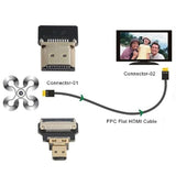 Cyfpv Micro Hdmi To Hdmi Male Extension Fpc Flat Cable 1080P For Fpv Hdtv Mult