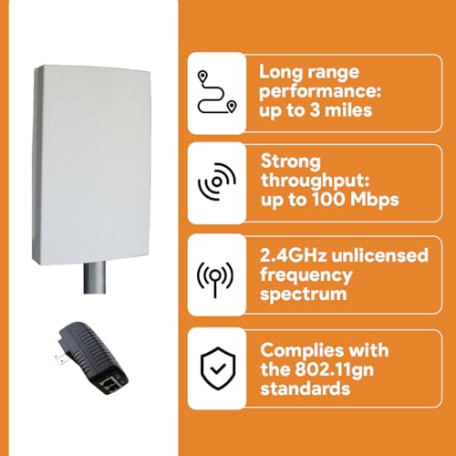 The Ez-Bridge-Lite Ezbr-0214+ High Power Outdoor Wireless Point To Point System