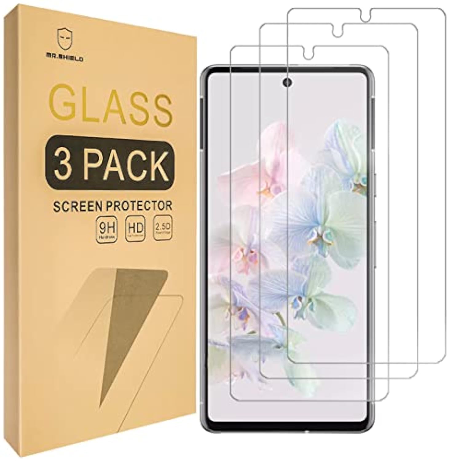 [3-Pack] Designed For Google Pixel 7 [Fingerprint Unlock Compatible] [Tempered Glass] [Japan Glass With 9H Hardness] Screen Protector