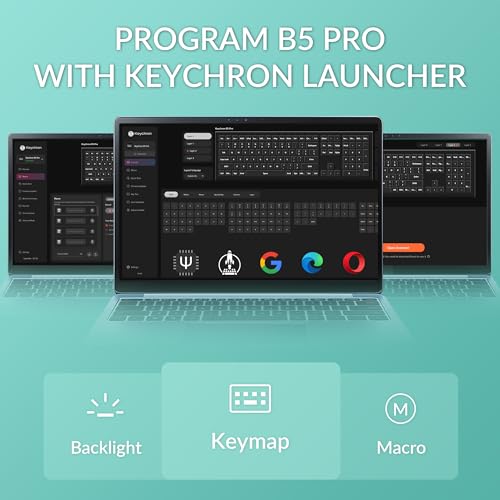 B5 Pro Ultra-Slim 2.4 Ghz Bluetooth Keyboard Wireless 100% Full-Size 548G Lightweight Launcher Support With 300 Hours Battery Life Compatible For Mac Windows Linux - Space Gray