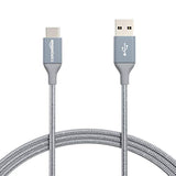 Usb-C To Usb-A 2.0 Fast Charger Cable, Nylon Braided Cord, 480Mbps Speed, Usb-If Certified, For Apple Iphone 16/15, Ipad, Samsung Galaxy, Tablets, Laptops, 6 Foot, Dark Grey