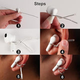 Ear Hooks Compatible With Airpods & All In-Ear Headphones With Stems - Secure & Comfortable Prevent Falls, Uncomfortable Fits - Easy To Install (Eg6+2)