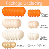 155PCS Fall Orange Balloon Garland Arch Kit for Wedding Birthday Autumn Thanksgiving Party