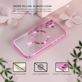 Magnetic for iPhone 16 Case Compatible with MagSafe [Never Yellowing] [Military Grade Drop Protection] Full Camera Lens Protector Plating Soft Clear