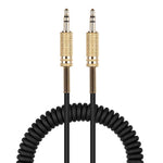 Aux Cord Coiled Headphone Cable Replacement For Car, Stereo, Alexa Dot, Speaker - 3.5Mm Trs Male To Male Audio Cable 2Ft To 8Ft Long