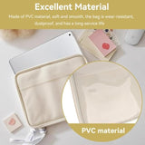 Cute Laptop Sleeve Bag - Waterproof Notebook Storage Case For School Office, White (15In)