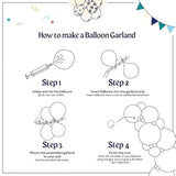 Red White And Blue Balloon Garland Arch Kit Double Stuffed Blue Balloons For Spring 4Th Of July Graduation Nautical Baseball Patriotic Birthday Party Decorations