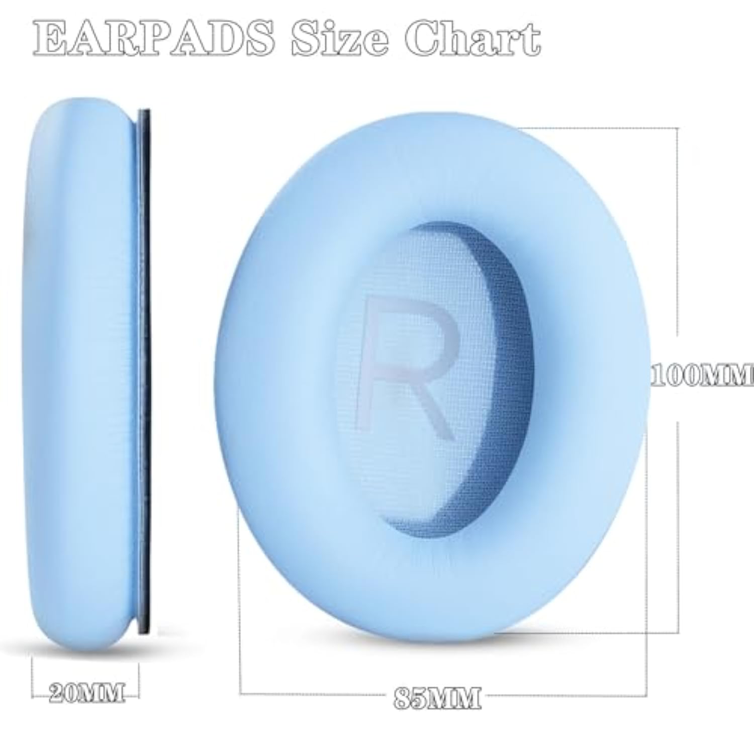 Ear Pads Cushions + Headband Replacement Earpads Compatible With Bose Quietcomfort 45 Qc45 35 Qc35, Qc35 Ii Over-Ear Headphones Easy Diy Installation,Protein Leather Parts (Sky Blue Kit)