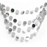 4 Strings Silver Glitter Dot Garland for Party, Wedding, Baby Shower Decor