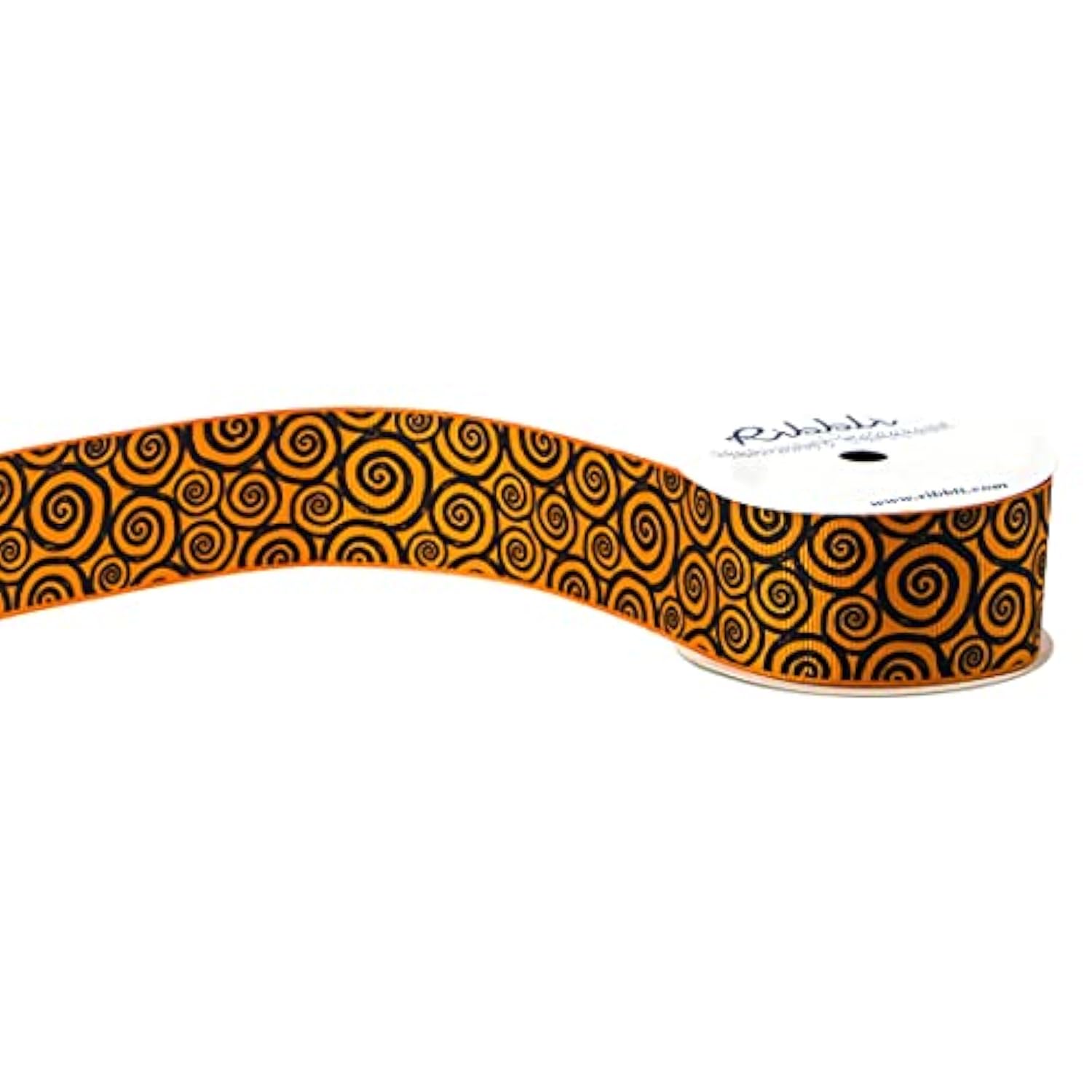 Grosgrain Halloween Swirl Print Craft Ribbon,1-1/2 Inch,10-Yard Spool,